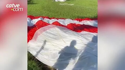 Avião com cinco ocupantes cai em Massaranduba, norte de Santa Catarina