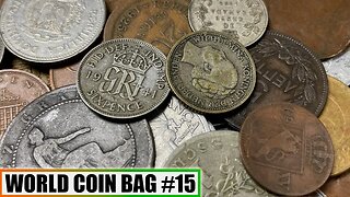RARE 1800s Copper & Silver World Coins DISCOVERED In 1/2 Pound World Coin Search - Bag #15