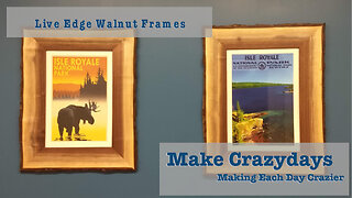 Live Edge Walnut Picture Frames