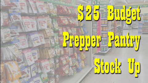 $25 Budget Prepper Pantry Haul from Dollar Tree ~ Stock Up