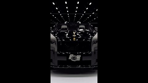 Matte Black Rolls Royce Dawn on Gold