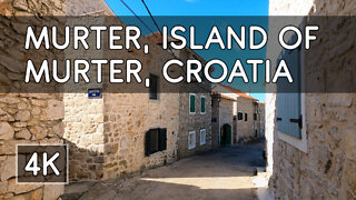 Walking Tour: Town of Murter, Island of Murter, Croatia - 4K UHD