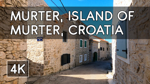 Walking Tour: Town of Murter, Island of Murter, Croatia - 4K UHD