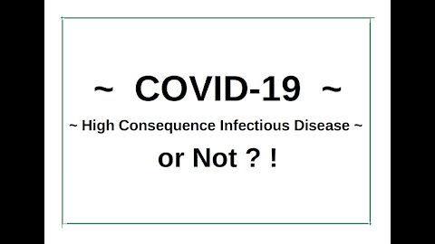 COVID 19 ~ HCID, or Not ? !
