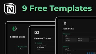 9 Free Notion templates that will 10x your productivity