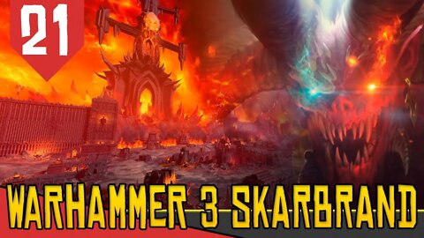 De volta ao REINO DE KHORNE - Total War Warhammer 3 Skarbrand #21 [Série Gameplay Português PT-BR]