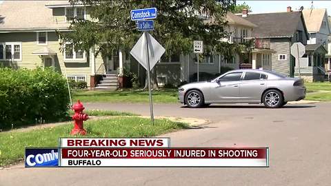 Buffalo Police are investigating a late-night shooting that seriously injured a four-year old girl.