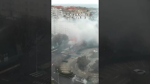 A storm of teargas in Corsica #shorts