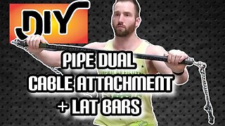 DIY Metal Pipe Handles, Dual Cable Pipes