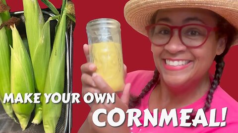It's easy to make your own Cornmeal! | Urban Homestead VLOG