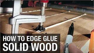 How to Edge Glue Solid Wood