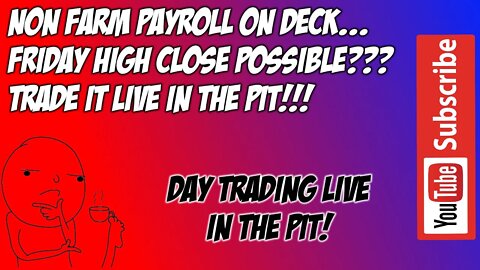 Non Farm Payroll ES NQ Premarket Day Trade Plan