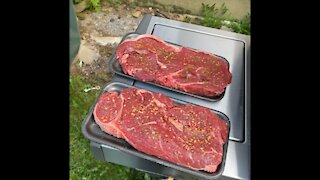 Delicious steaks on the grill!