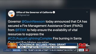 Governor Newsom secures FEMA grant