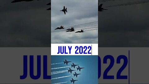 Blue Angels Fly By Dayton Air Show July 2022 #shorts