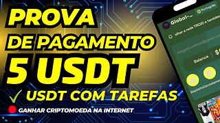 Global-tv Prova de Pagamento de 5 USDT - Ganhar Dinheiro na Internet