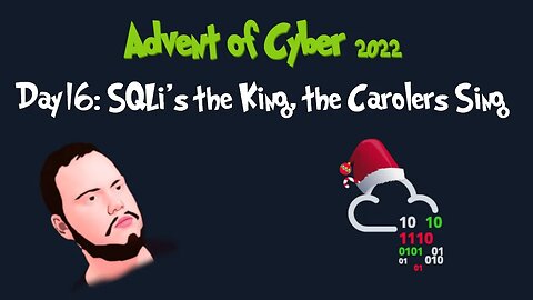 Advent of Cyber - Day 16: SQLi's the King, the Carolers Sing