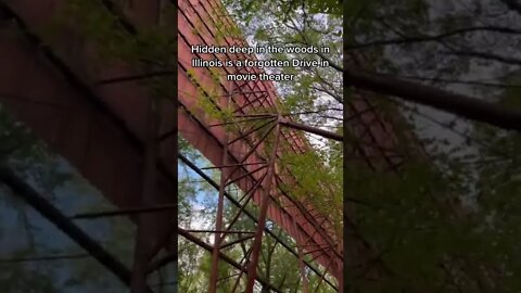 Forgotten Drive in movie theater abandoned in Illinois woods