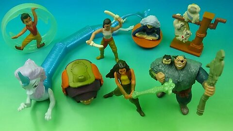 2021 DISNEY RAYA and THE LAST DRAGON SET OF 8 McDONALDS HAPPY MEAL MOVIE TOYS VIDEO REVIEW