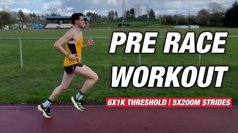 Ultimate Pre-Race Running Workout for 5K & 10K | 6x1K Threshold + 5x200 Strides