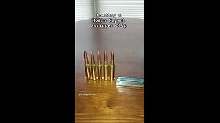 Loading A Mosin Nagants Stripper Clip With 7.62 By 54R