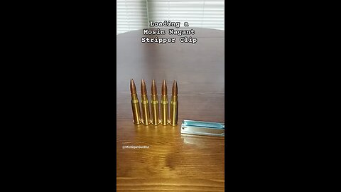 Loading A Mosin Nagants Stripper Clip With 7.62 By 54R