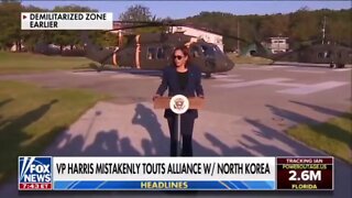 Idiotic Kamala Harris claims America has an alliance with North Korea