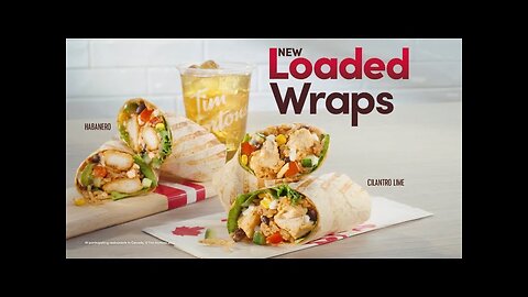 Tim Hortons loaded chicken wrap let’s eat