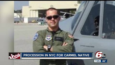 Procession for Carmel native killed in military helicopter crash in Iraq