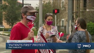Fawcett nurses protest