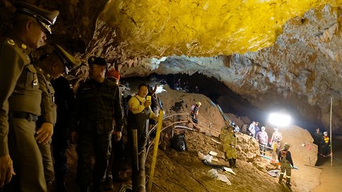 Missing Thai Soccer Team Found Alive In Cave