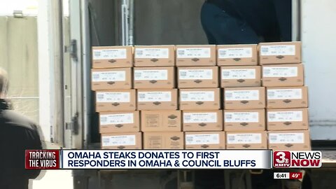 Omaha Steaks donates to first responders in Omaha and Council Bluffs