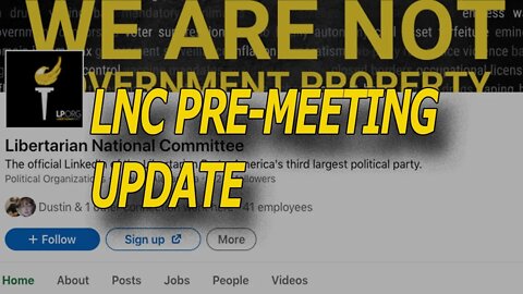LNC Pre-Meeting Update
