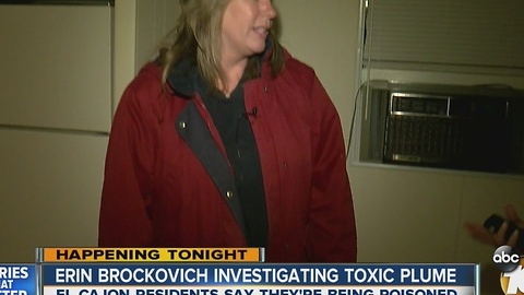 Erin Brockovich investigating toxic plume