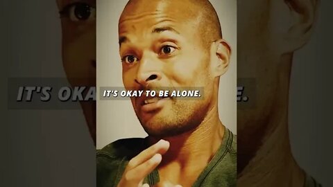 "It's okay to be alone. It's also okay to be unhappy!" - David Goggins Delivers Wisdom #shorts