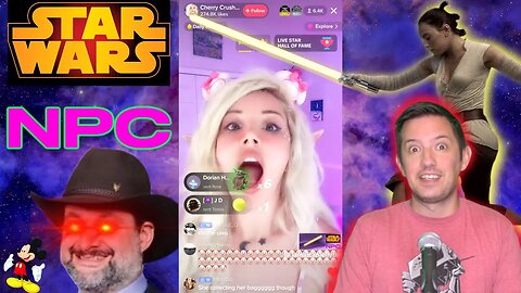 Star Wars NPC TikTok Live Streamer - Disney is Yum!