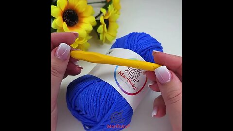 crochet star and perfect yarn #crochet #knitting #marifu6a