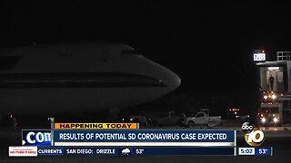 Results of potential San Diego coronavirus case expected