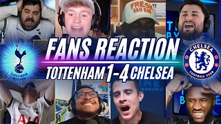 PREMIER LEAGUE FANS REACTION TO TOTTENHAM 1-4 CHELSEA | VAR CHAOS