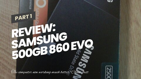 Review: Samsung 500GB 860 EVO Series Solid State Drive