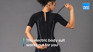 This electric body suit works out for you