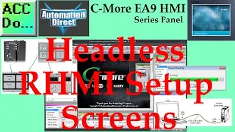 C-More EA9 HMI Series Headless RHMI Setup Screens