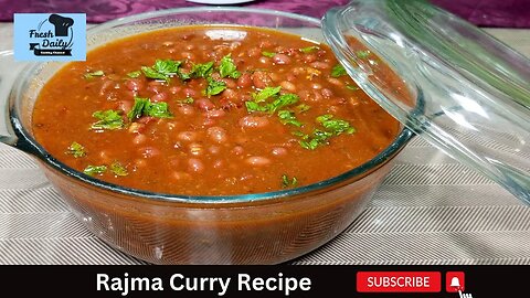 Rajma Curry Recipe || Red Kidney Beans || Lal Lobia banane ka tareeqa || Fresh Daily