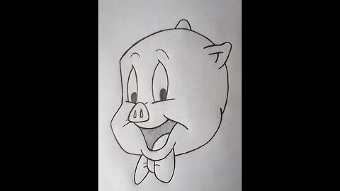 How to Draw Porky Pig from the Looney Tunes Series