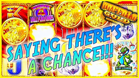 SO YOU'RE SAYING THERE'S A CHANCE! BATTLE! Buffalo Gold Wonder 4 Wonder Wheel Slot COMEBACK CITY!