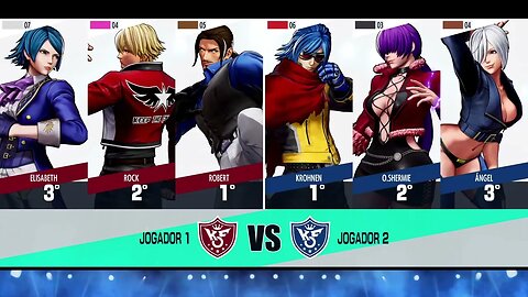 THE KING OF FIGHTERS XV ROBERT/ROCK/ELISABETH VS KROHNEN/O.SHERMIE/ÁNGEL