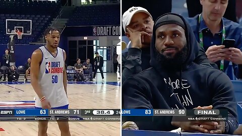 Bronny James DOMINATES NBA Draft Combine Scrimmage With LeBron Watching 🔥