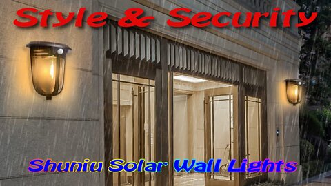 Shuniu Solar Wall Lights - 2 Pack
