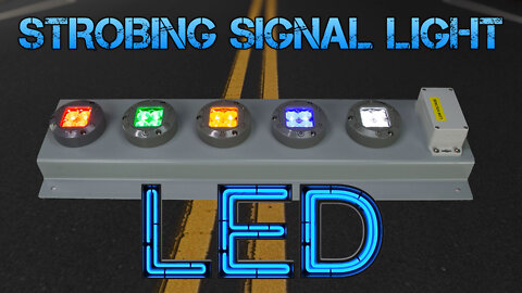 LED Signal Stack Strobe Light - White, Blue, Amber, Green, Red - Weatherproof