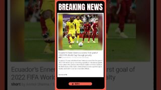 Latest Headlines | Enner Valencia Ecuador Scores First Goal of FIFA World Cup | #shorts #news